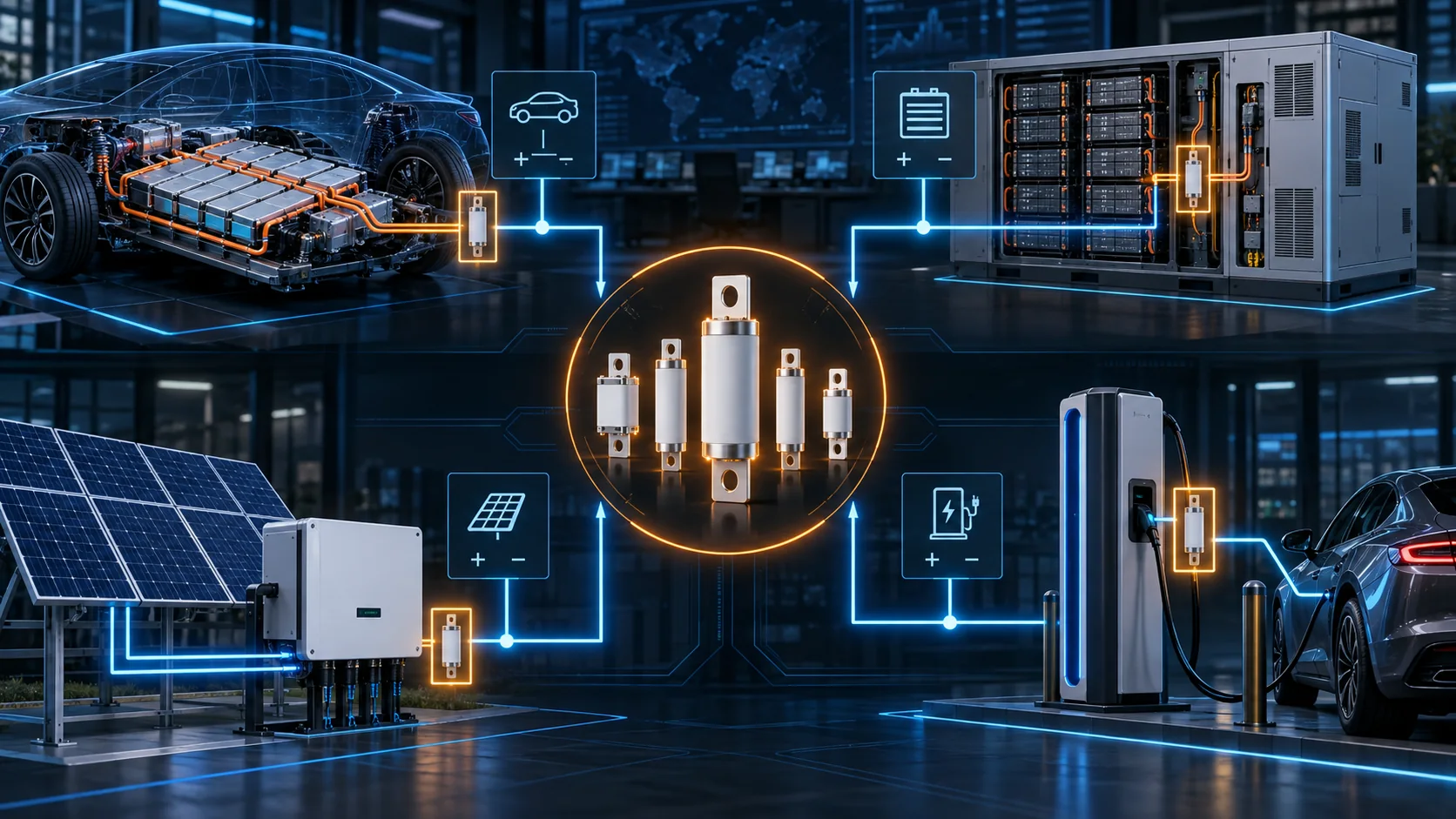 HVDC fuse selection for electric vehicles, energy storage and photovoltaic systems